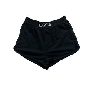 ROMWE Black Cotton Short